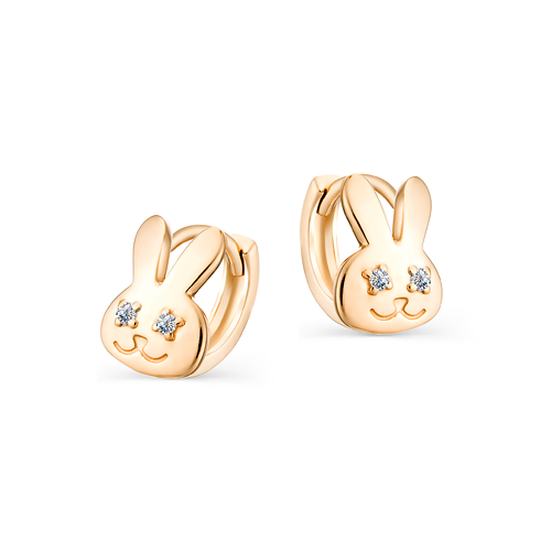 

Серьги из красного золота с фианитом НАШЕ ЗОЛОТО НЮ105000293064, НЮ105000293064