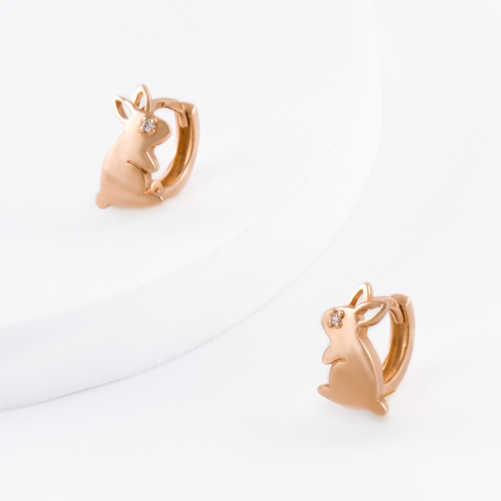 

Серьги из красного золота с фианитом НАШЕ ЗОЛОТО НЮ105000293065, НЮ105000293065