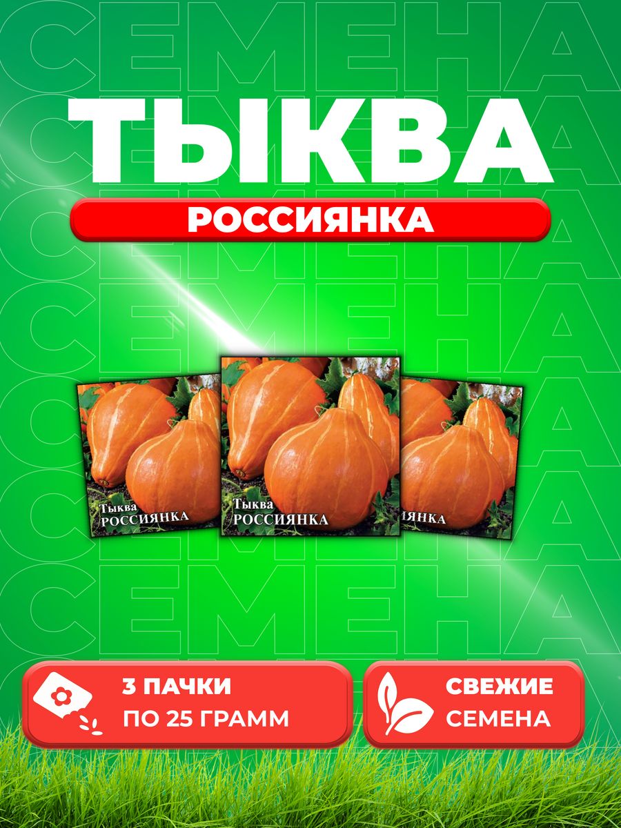 

Семена Тыква Россиянка, 25г, Гавриш, (3уп)