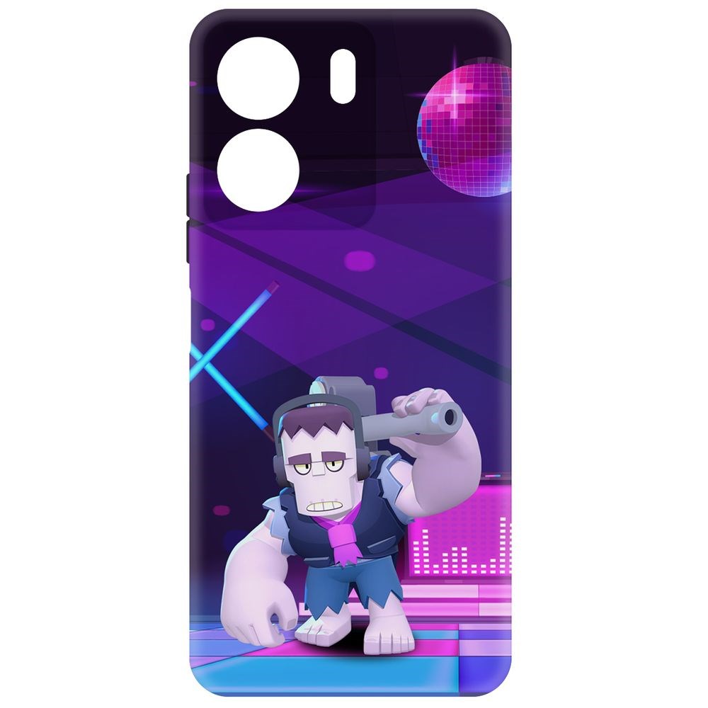 

Чехол-накладка Krutoff Soft Case Brawl Stars - Фрэнк для Poco C65 черный