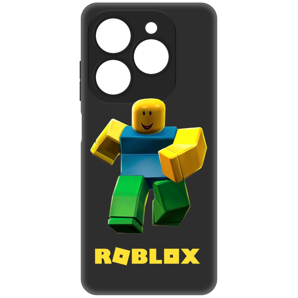 

Чехол-накладка Krutoff Soft Case Roblox-Классический Нуб для Tecno Spark 20 Pro черный