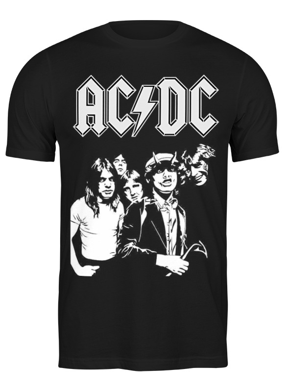 

Футболка мужская Printio Ac/dc черная L, Ac/dc