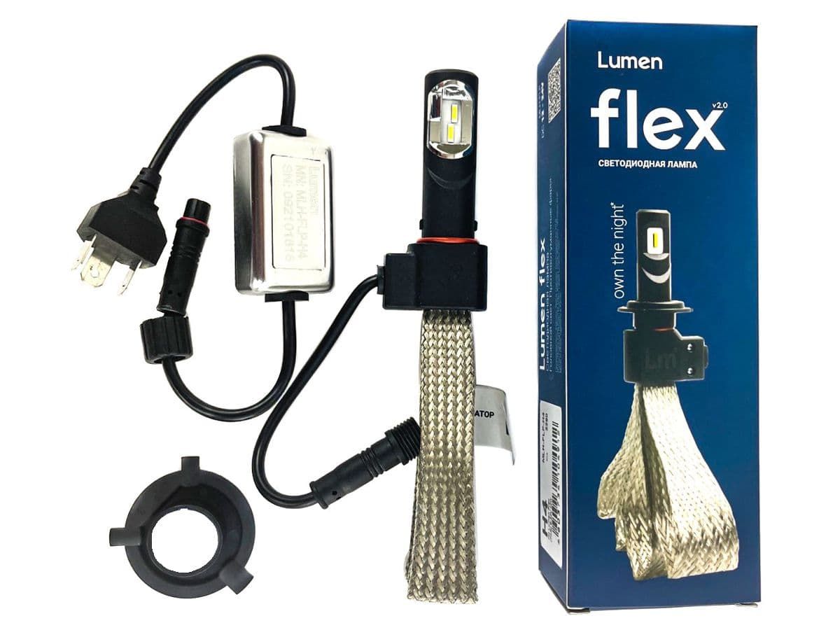 Лампа автомобильная светодиод H4/H19 Lumen Flex P43t 9-32V 22W ближнего и дальнего света