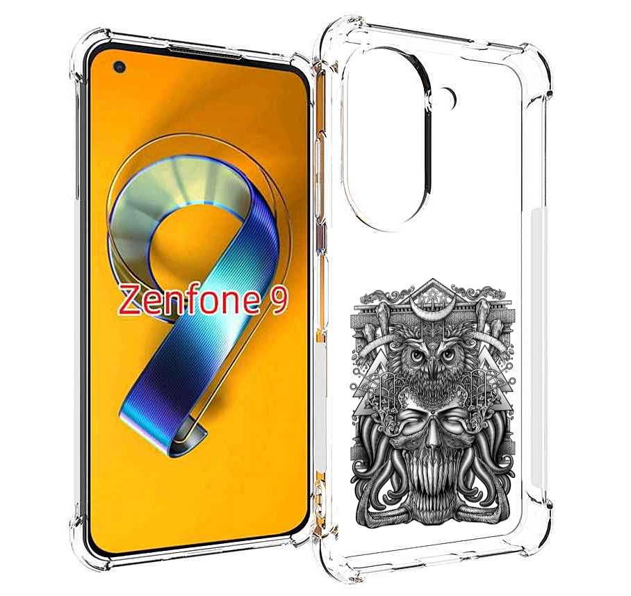 Чехол MyPads зубастая сова для Asus Zenfone 9 (AI2202)