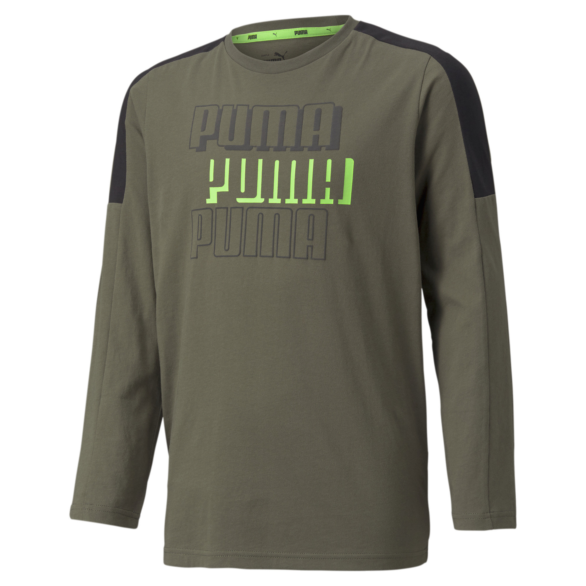 фото Лонгслив puma alpha ls tee b 58926444 цв.зеленый р. 116