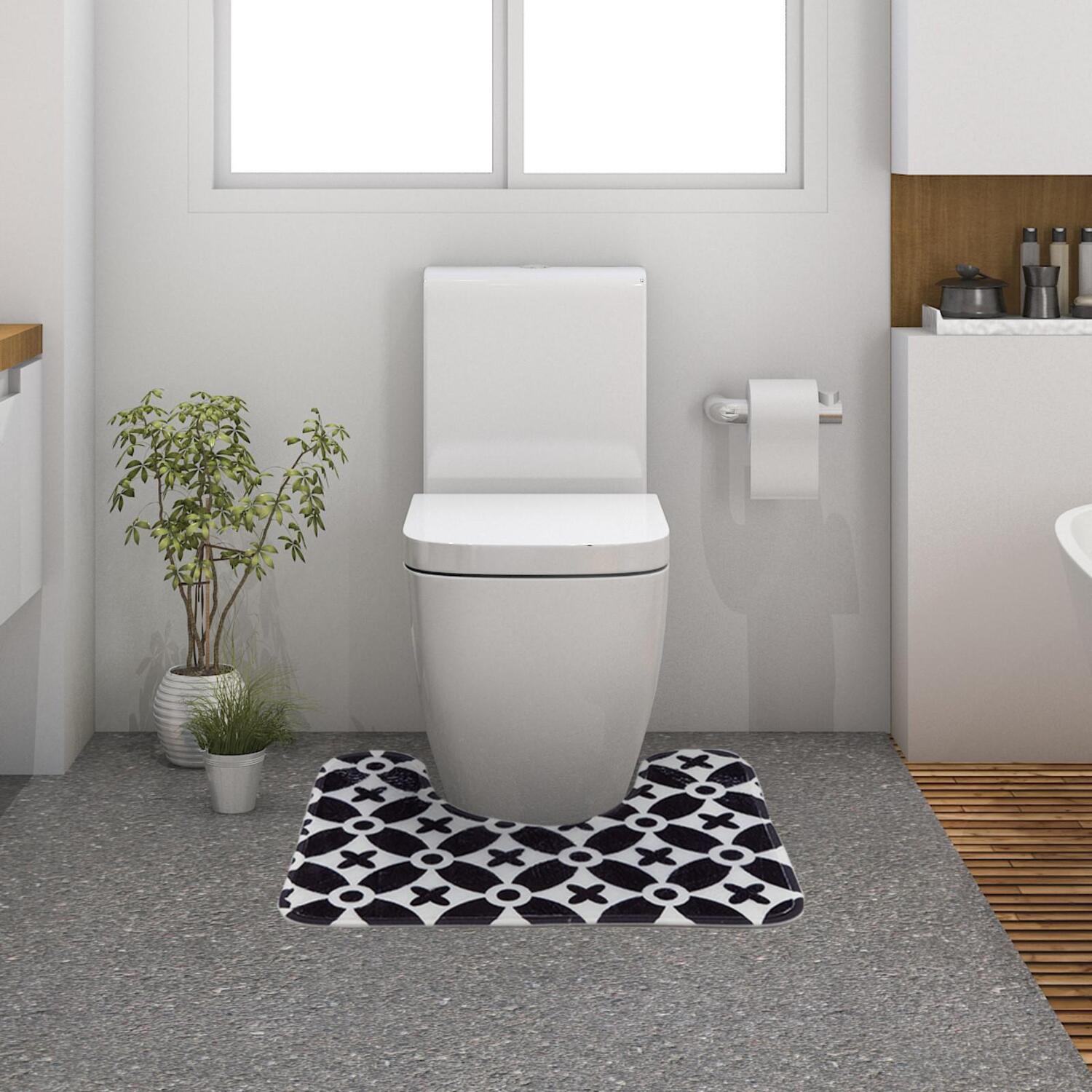 

ЭТЕЛЬ Коврик для ванной Этель "Узор", 50х40 см, велюр 5399403