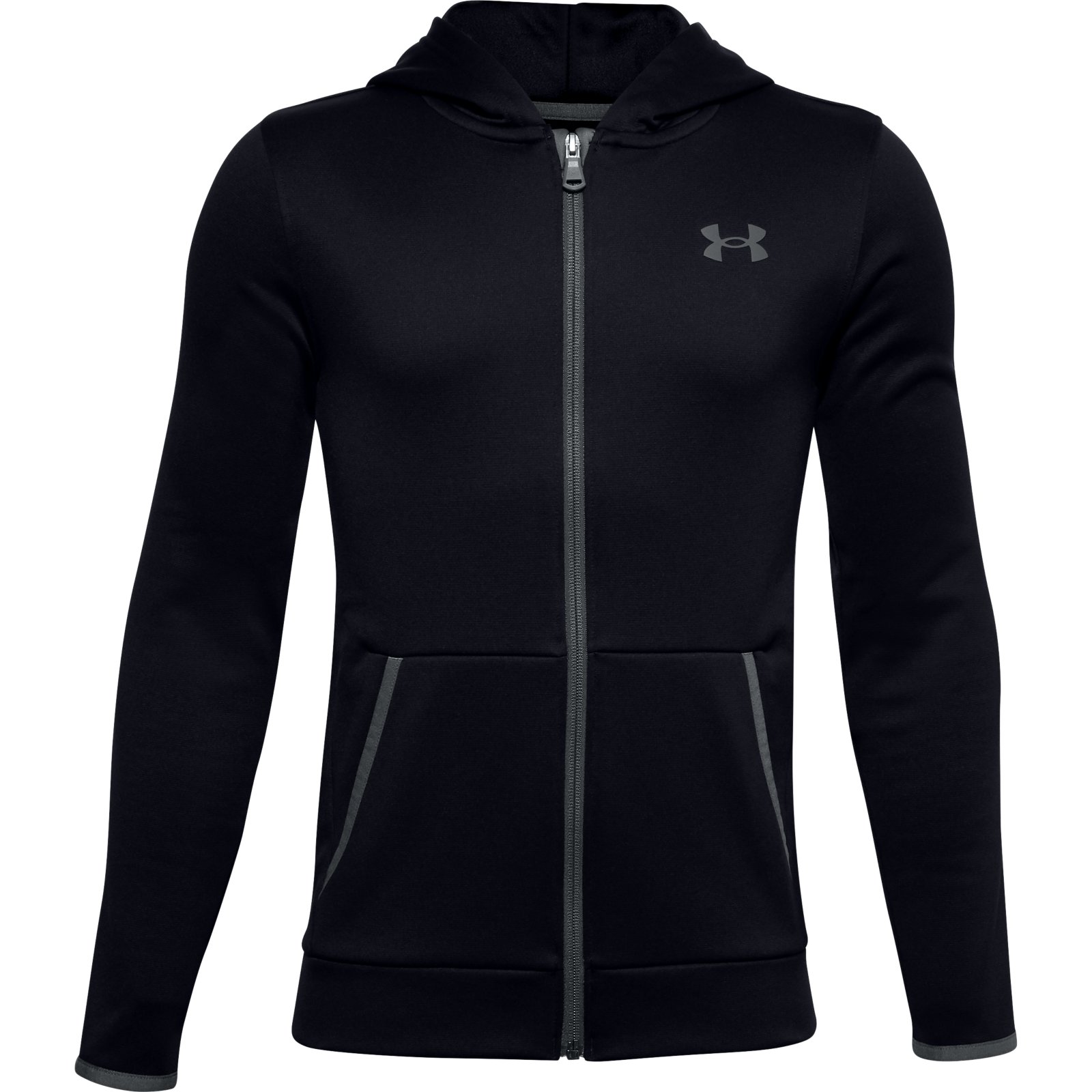 фото Толстовка under armour fleece fz 1357605-001 цв.черный р. ymd