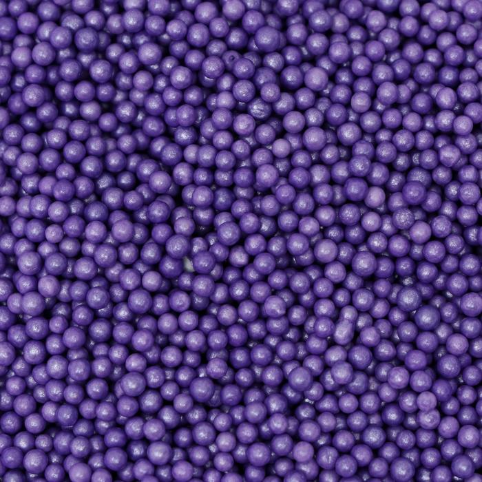 

Кондитерская посыпка Кондимир шарики 2 мм сиреневый глянцевые 50 г