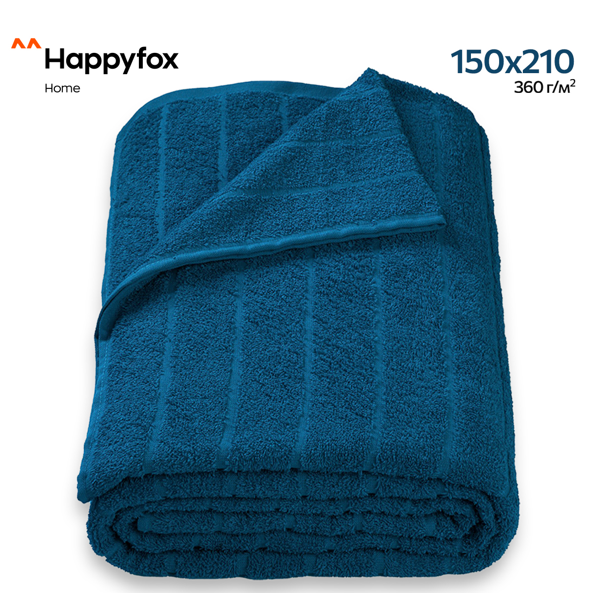 

Простыня Happy Fox Home HFTG0270 т синий 150X210, HFTG0270