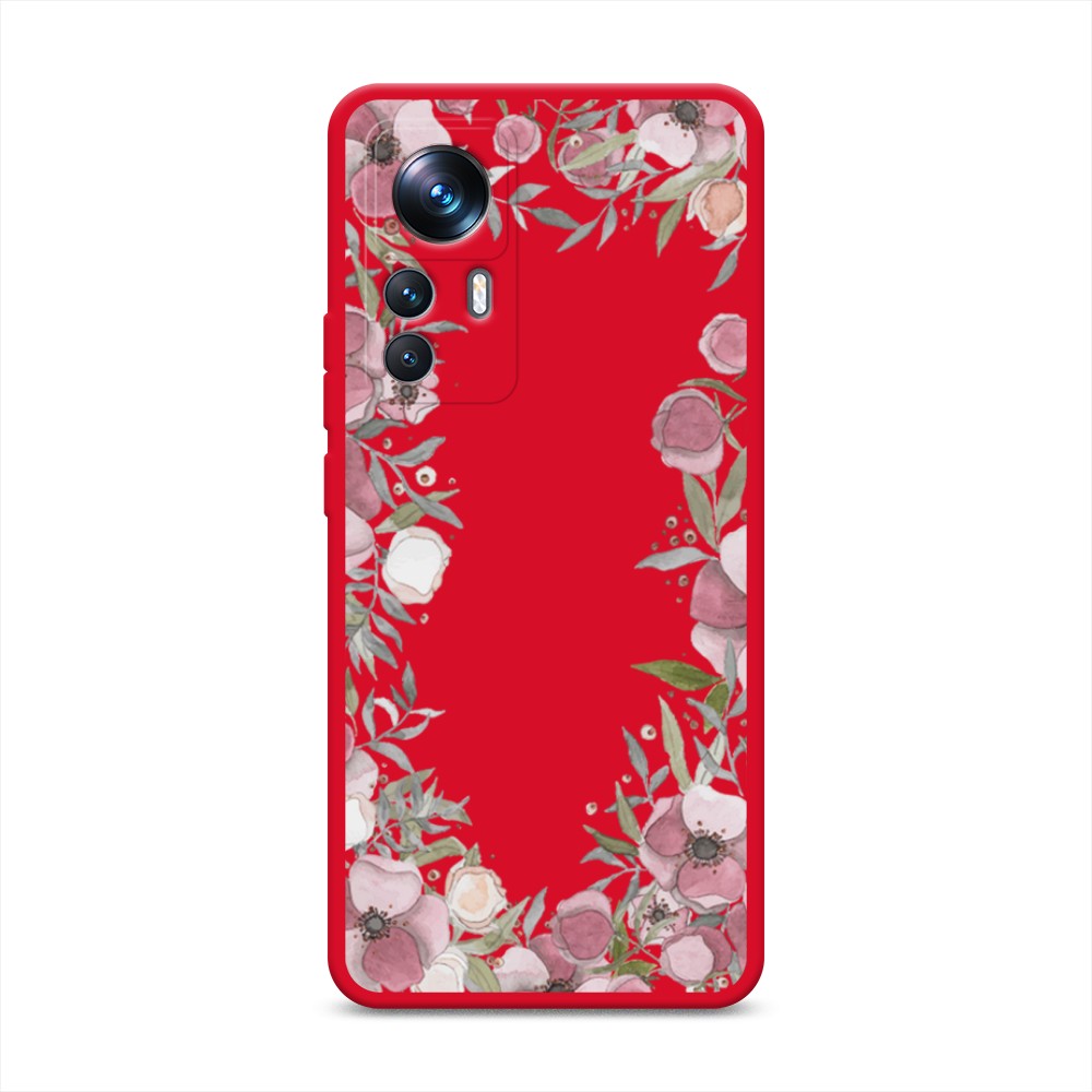 

Чехол Awog на Xiaomi 12T Pro "Розовая цветочная рамка", Розовый;зеленый, 315753-1