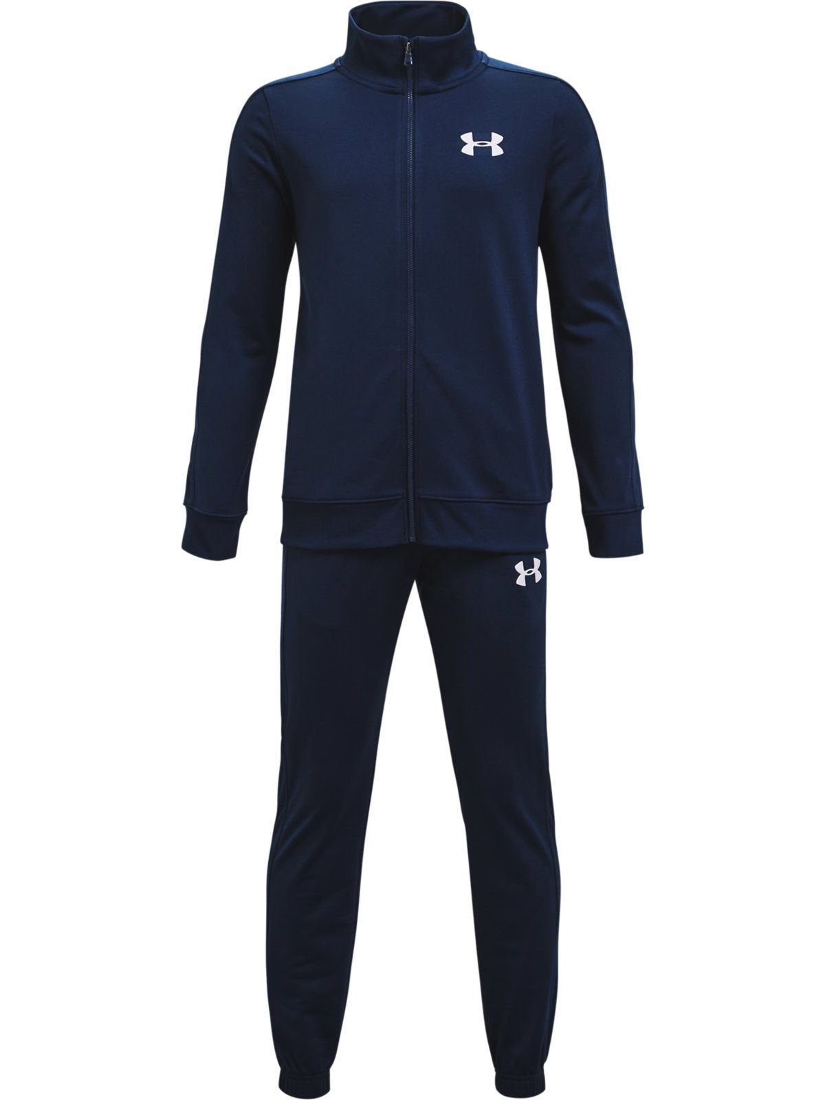 фото Спортивный костюм under armour knit track suit 1363290-408 цв.синий р. ymd