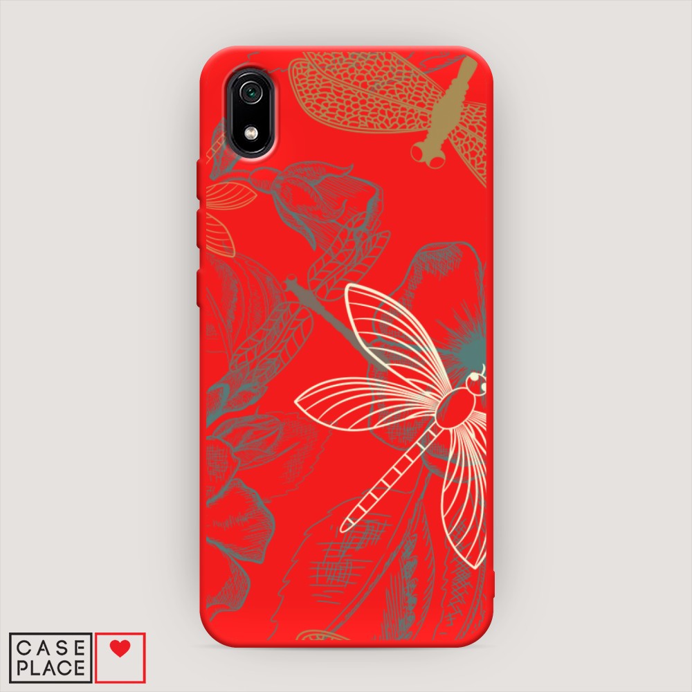 

Чехол Awog на Xiaomi Redmi 7A "Тени стрекоз", Разноцветный, 35453-1