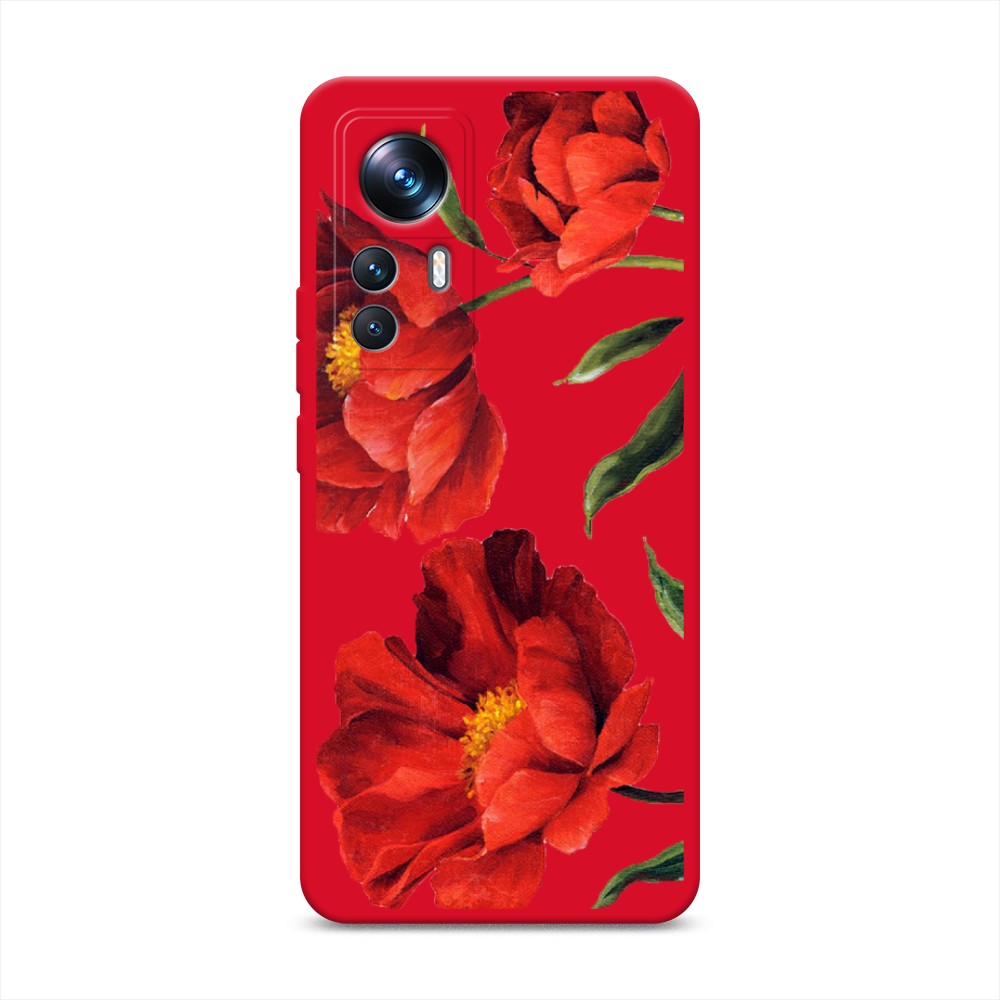 

Чехол Awog на Xiaomi 12T Pro "Красные маки", Красный, 315753-1