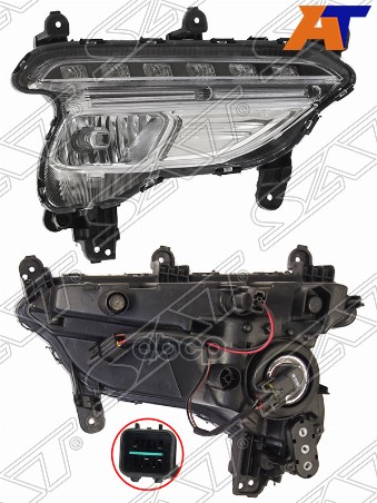 

Фара Противотуманная Hyundai Santa Fe 16-19 Rh (Правый) Sat St-26-0041