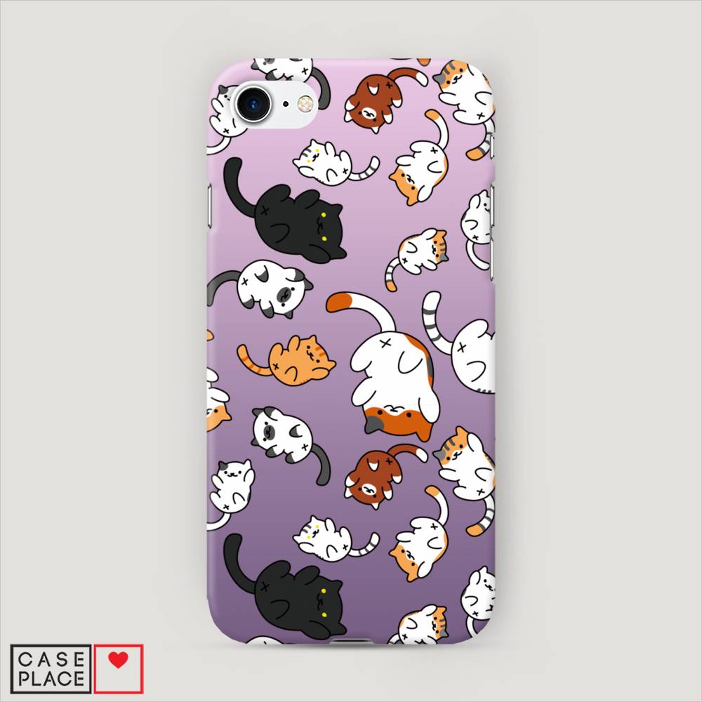 фото Пластиковый чехол "котопад" на apple iphone 8 awog