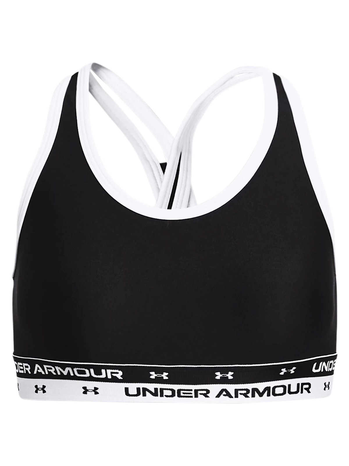 фото Топ under armour cross teeback solid bra 1364629-001 цв.черный р. ylg