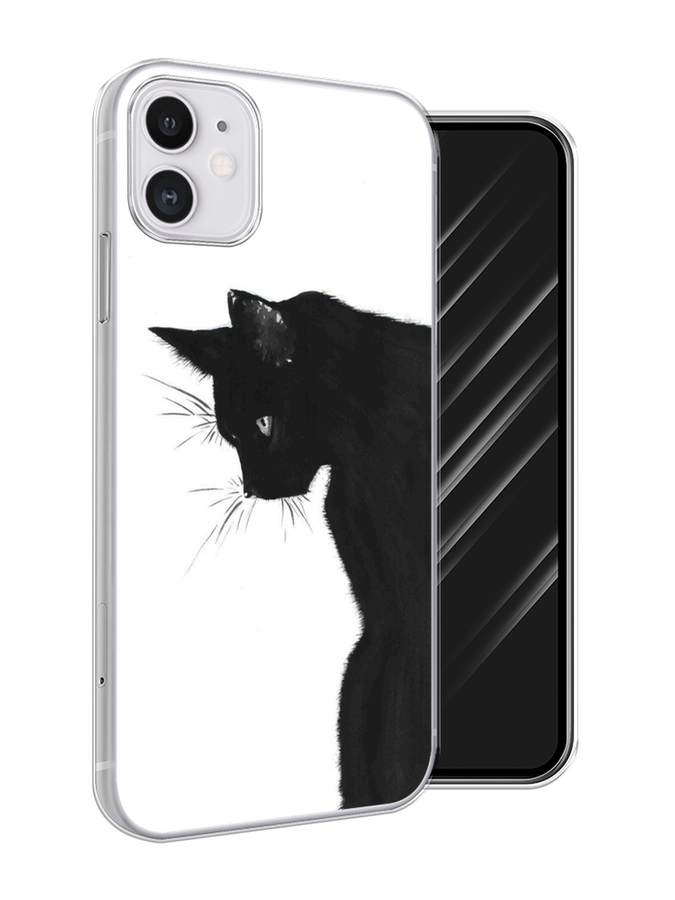 

Чехол Awog на Apple iPhone 11 / Айфон 11 "Black cat", Разноцветный, 12150-1