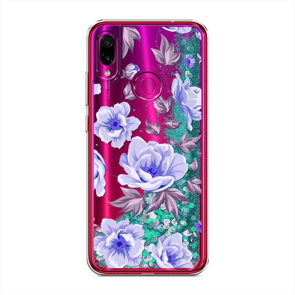 

Жидкий чехол с блестками "Цветочная фантазия 1" на Xiaomi Redmi Note 7, 34795-1