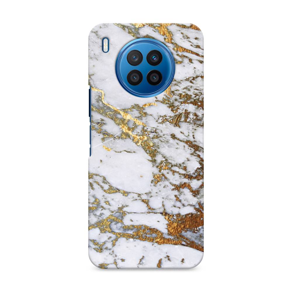 фото Чехол awog "белый мрамор" для huawei nova 8i