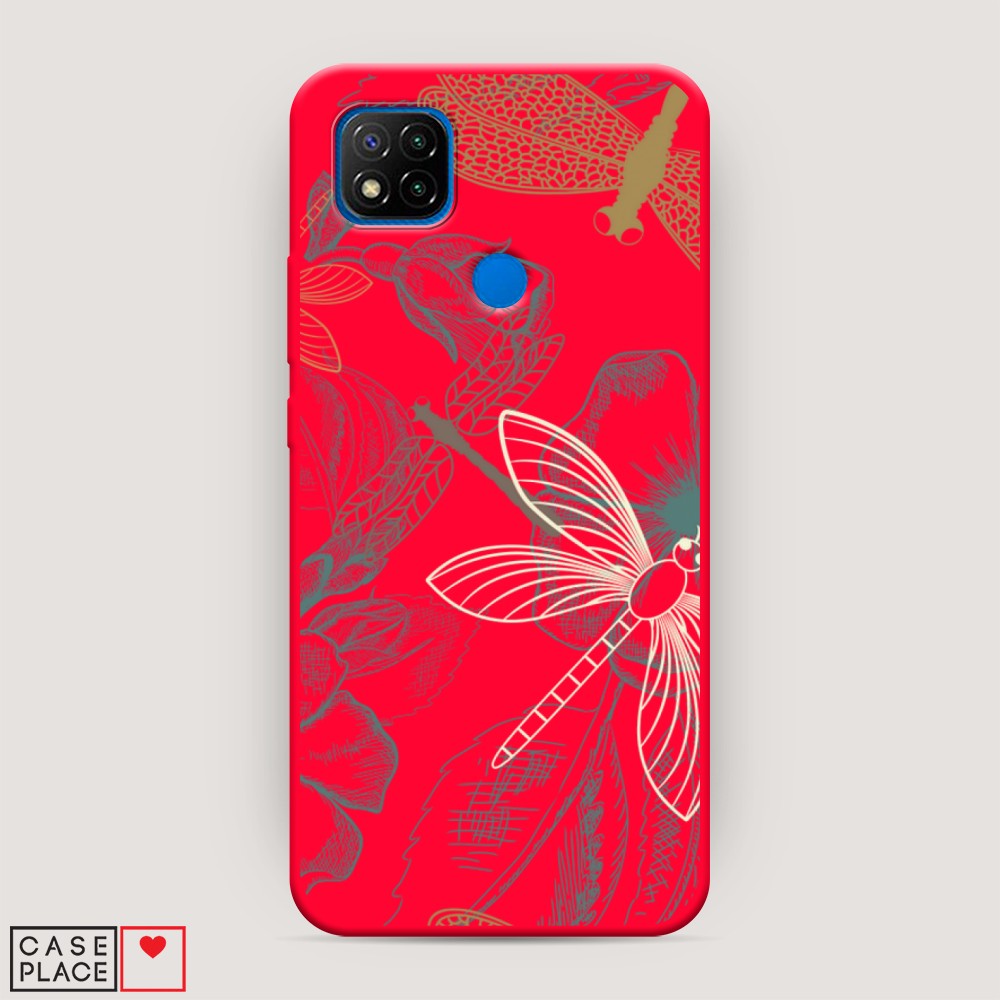 

Чехол Awog на Xiaomi Redmi 9C "Тени стрекоз", Разноцветный, 39053-1