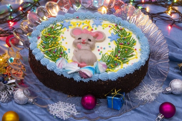 

Торт Золотой колос Новогодний 1 кг