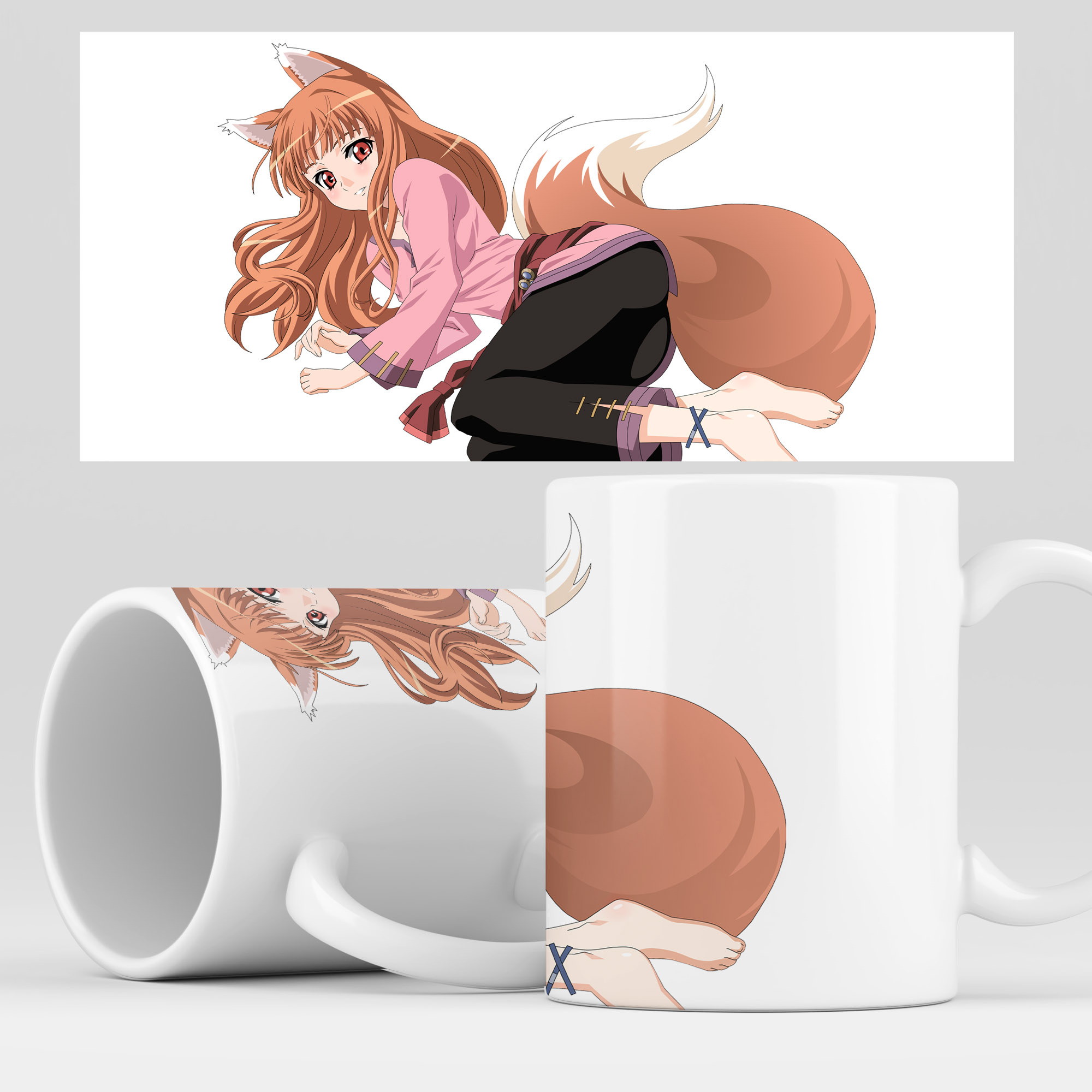 

Кружка RocketCup с принтом "Волчица и пряности" манга, аниме, SpiceAndWolf19
