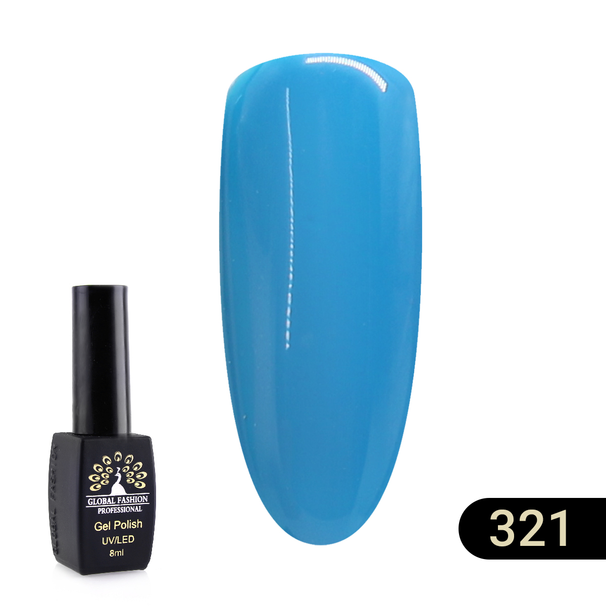 фото Гель-лак black elite 321 global fashion 8 мл