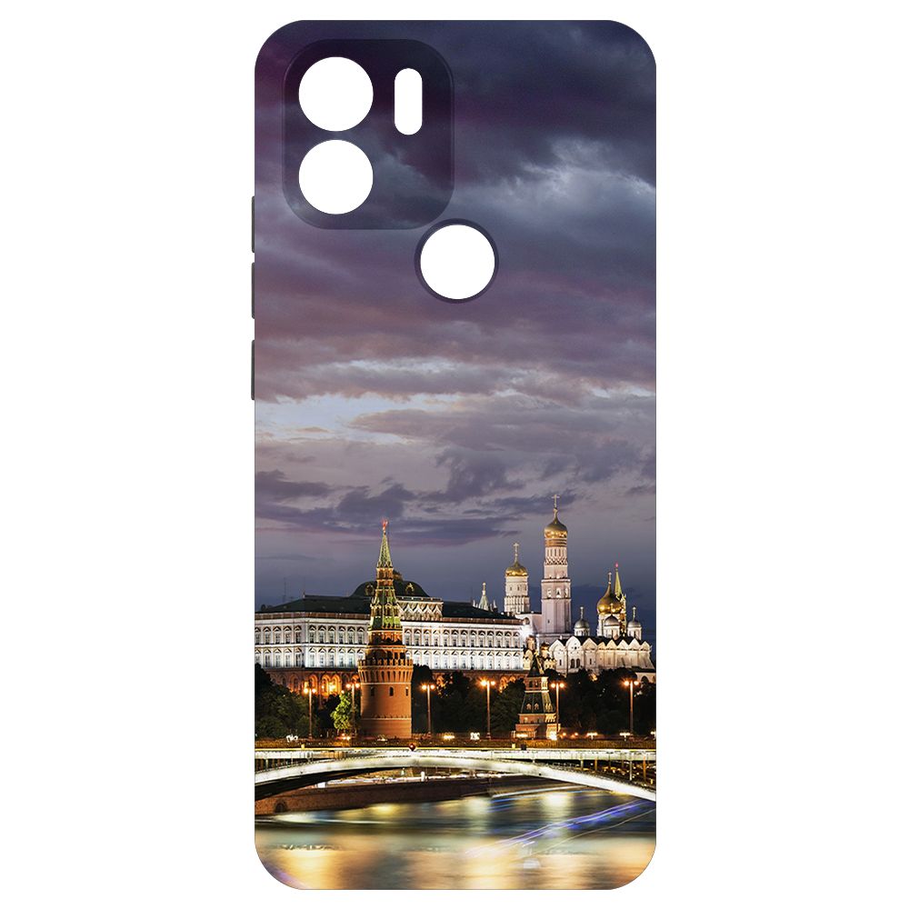 

Чехол-накладка Krutoff Soft Case Россия, Московский Кремль для Xiaomi Redmi A1+ черный