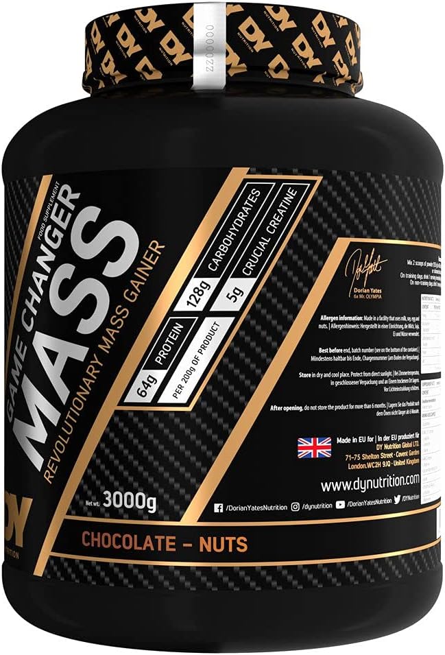 Гейнер Dorian Yates Nutrition GAME CHANGER MASS 3000g (CHOCOLATE NUTS)