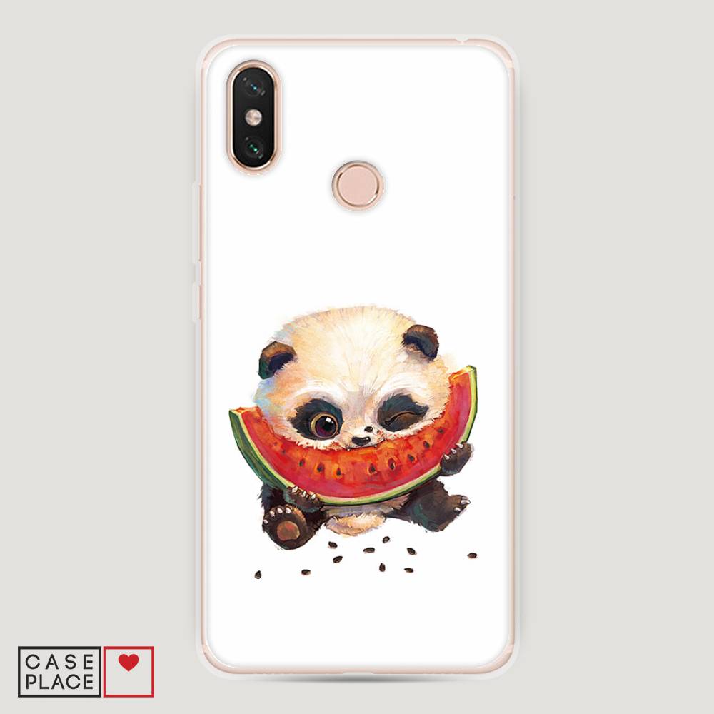 

Пластиковый чехол "Малыш панды с арбузом" на Xiaomi Mi Max 3