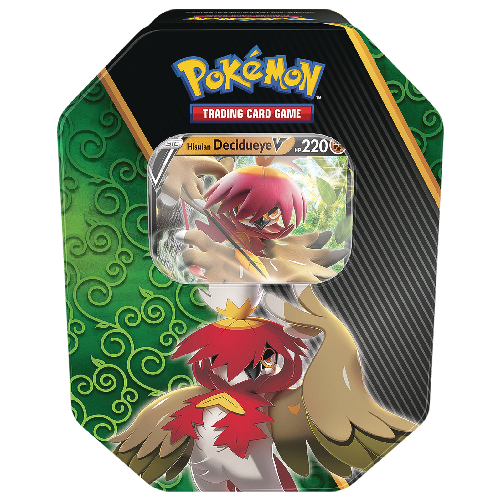 

Настольная игра Nintendo Pokemon TCG: Divergent Powers Tin Hisuian Decidueye V англ, TCG