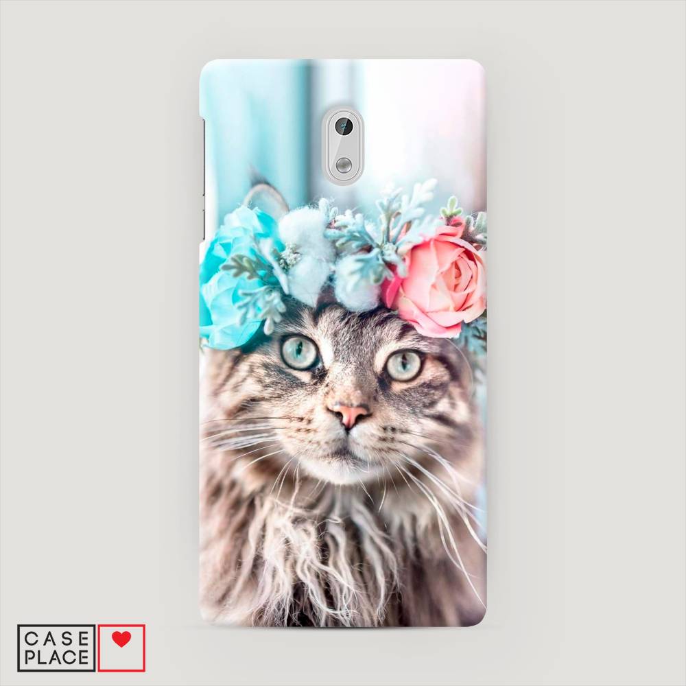 

Чехол Awog "Кот в венке" для Nokia 3, 120120-1