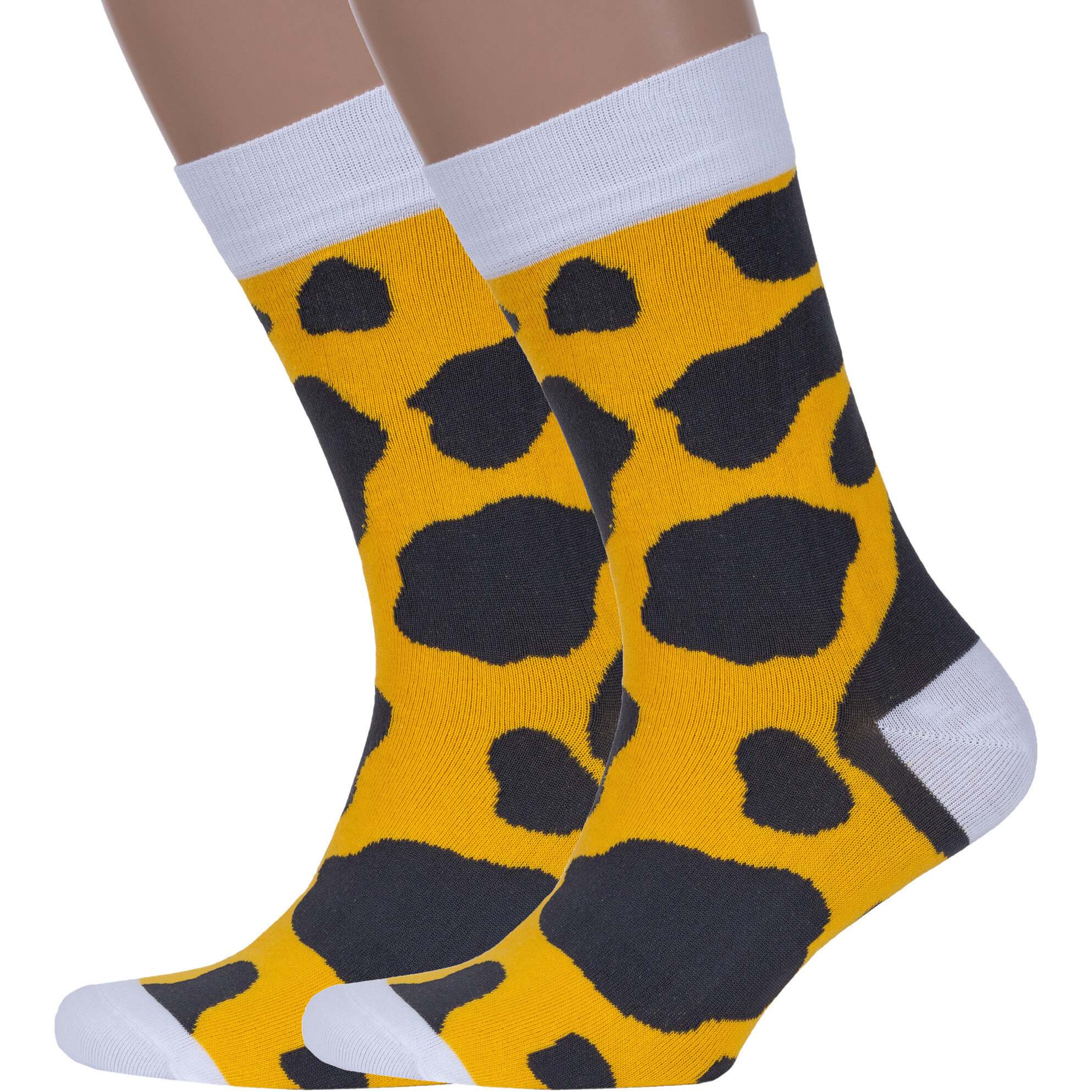 Комплект носков мужских Нева-Сокс 2-PIATNA-MAG желтых 25 2 пары
