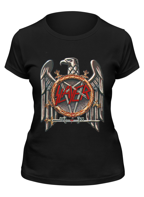 

Футболка женская Printio Slayer черная S, Черный, Slayer
