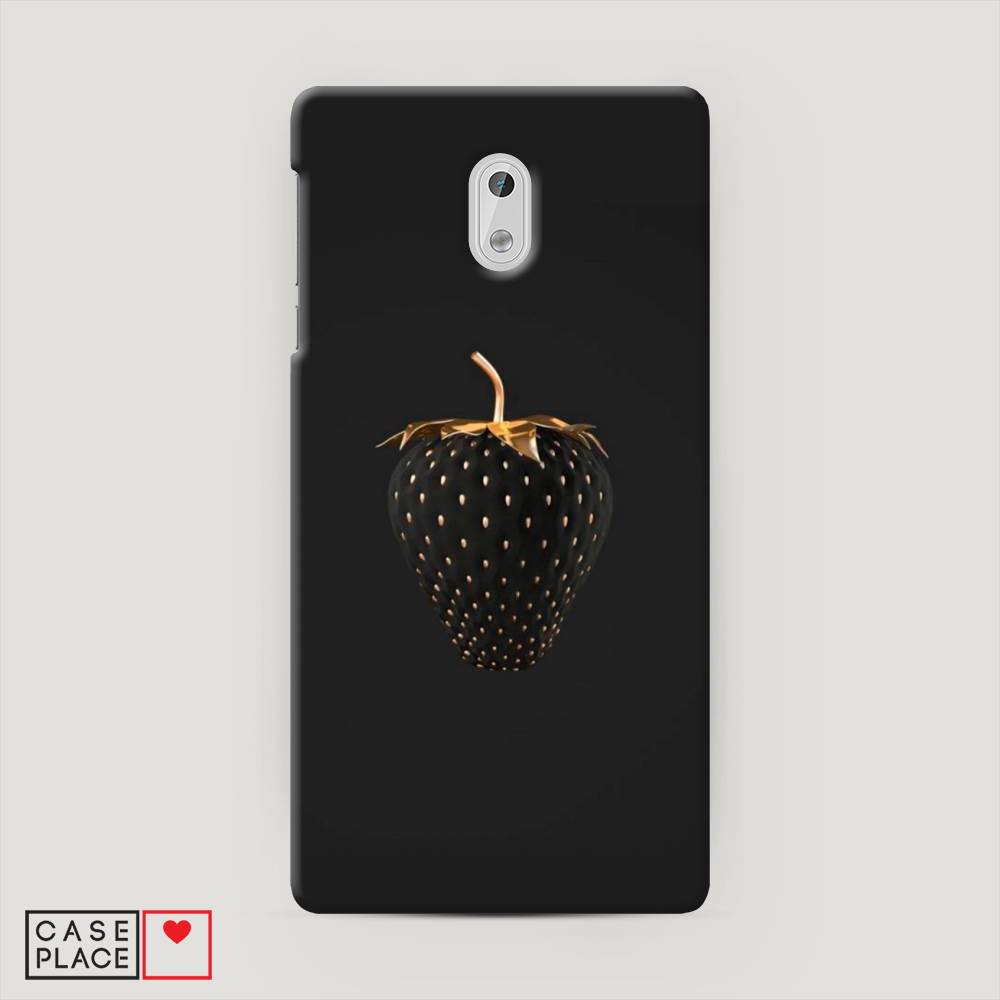 

Чехол Awog "Черно-золотая клубника" для Nokia 3, 120120-7