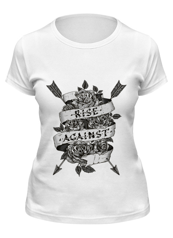 

Футболка женская Printio Rise against белая 2XL, Белый, Rise against