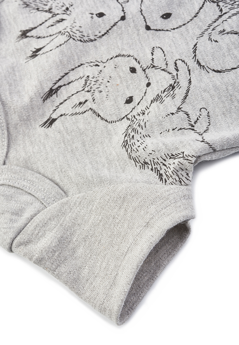 

Боди детское Kari Baby AW22B02903301, светло-серый, 56, 198539