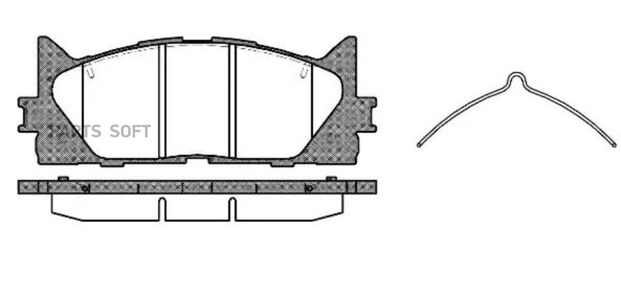 

Колодки дисковые п.\ Toyota Camry ACV 40/45 06> 1233 00 =GDB3429=D2270-01 [0446533450]