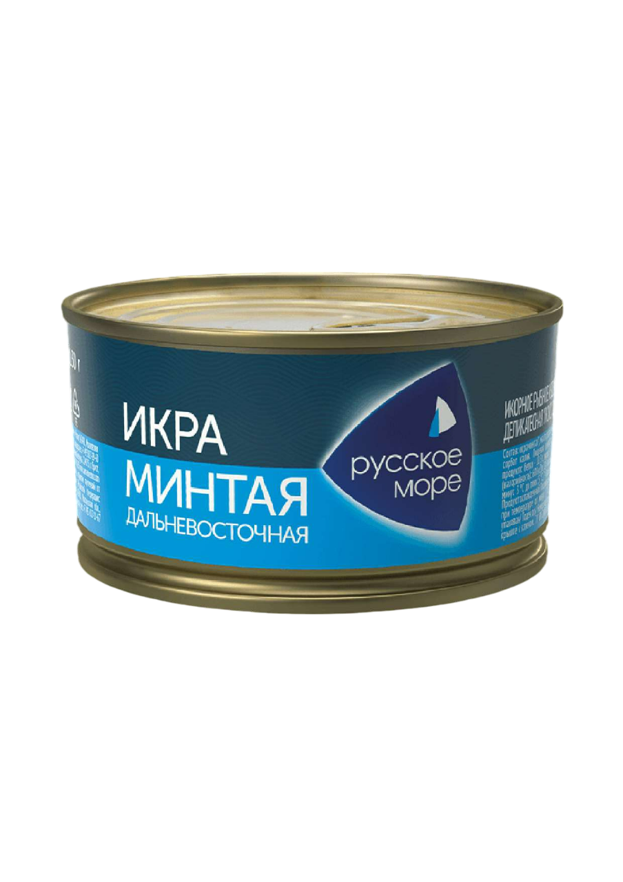 Икра минтая «Русское море» деликатесная, 130 г