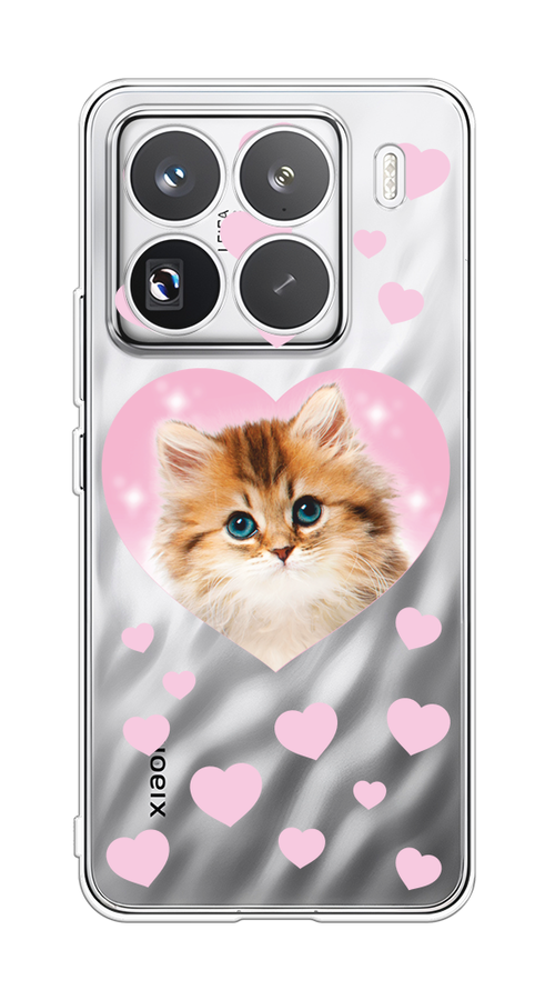 

Чехол на Xiaomi 15 Pro "Котенок в сердце", Розовый;оранжевый;белый;прозрачный, 323750-1