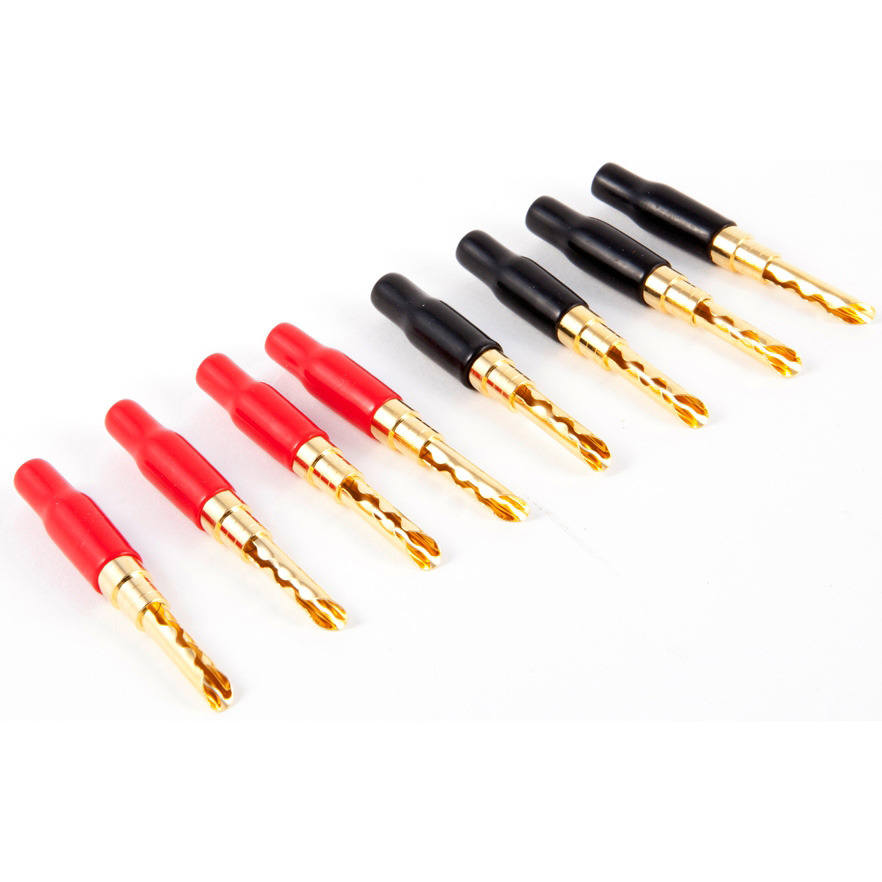 Акустический разъем Black Rhodium Gold Plated Z Plug Screw Banana Red