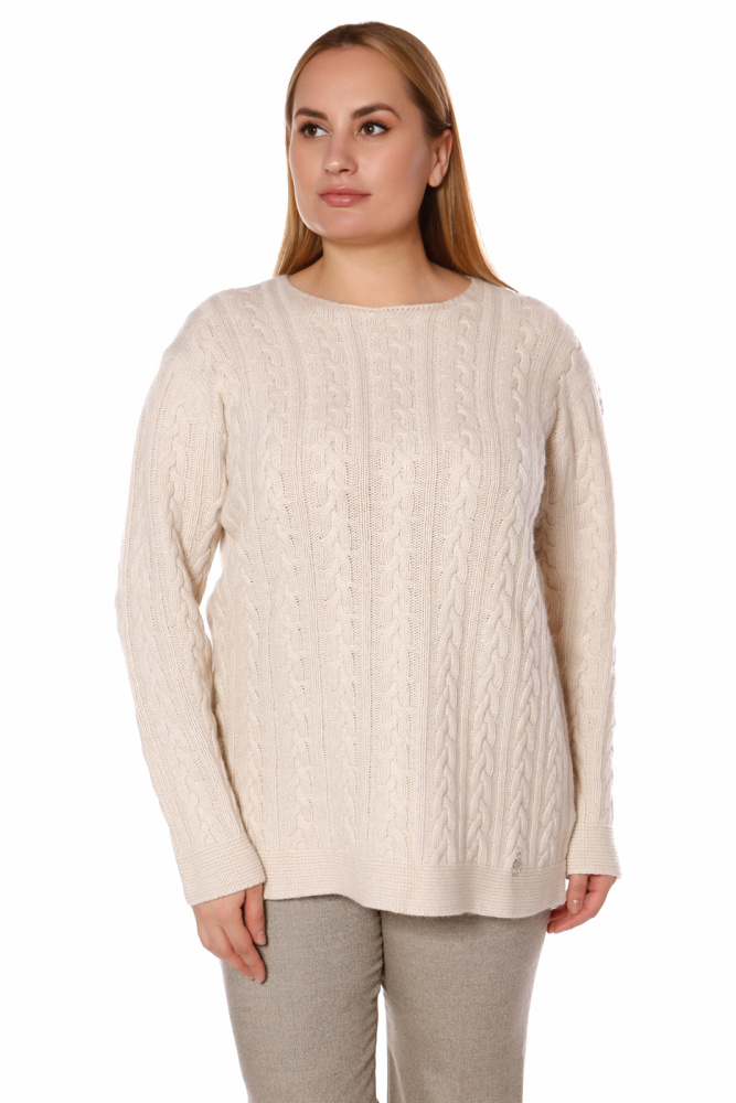 

Джемпер женский DONNE DA SOGNO 21D1356_31 бежевый 52, 21D1356_31
