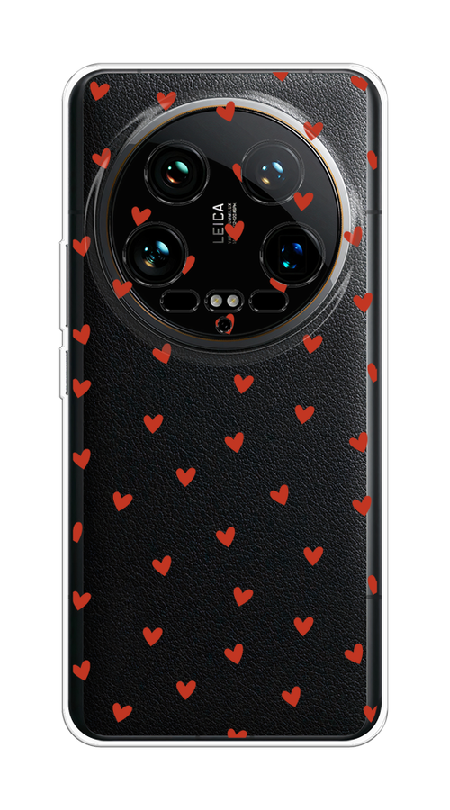 

Чехол на Xiaomi 14 Ultra "Red hearts", Красный;прозрачный, 321850-1