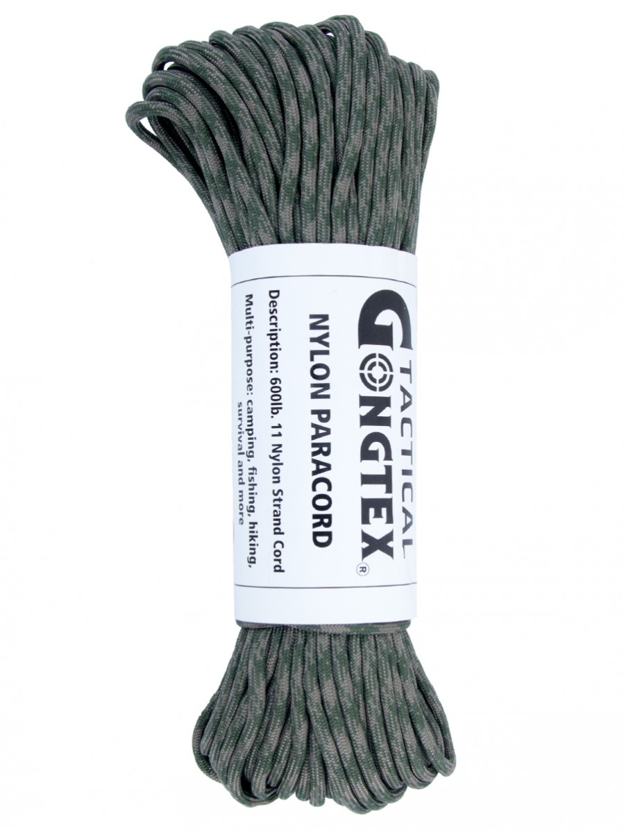 фото Паракорд gongtex nylon paracord, 30м, 5мм, нейлон, 11-ти жильный, 600 lb, атакс