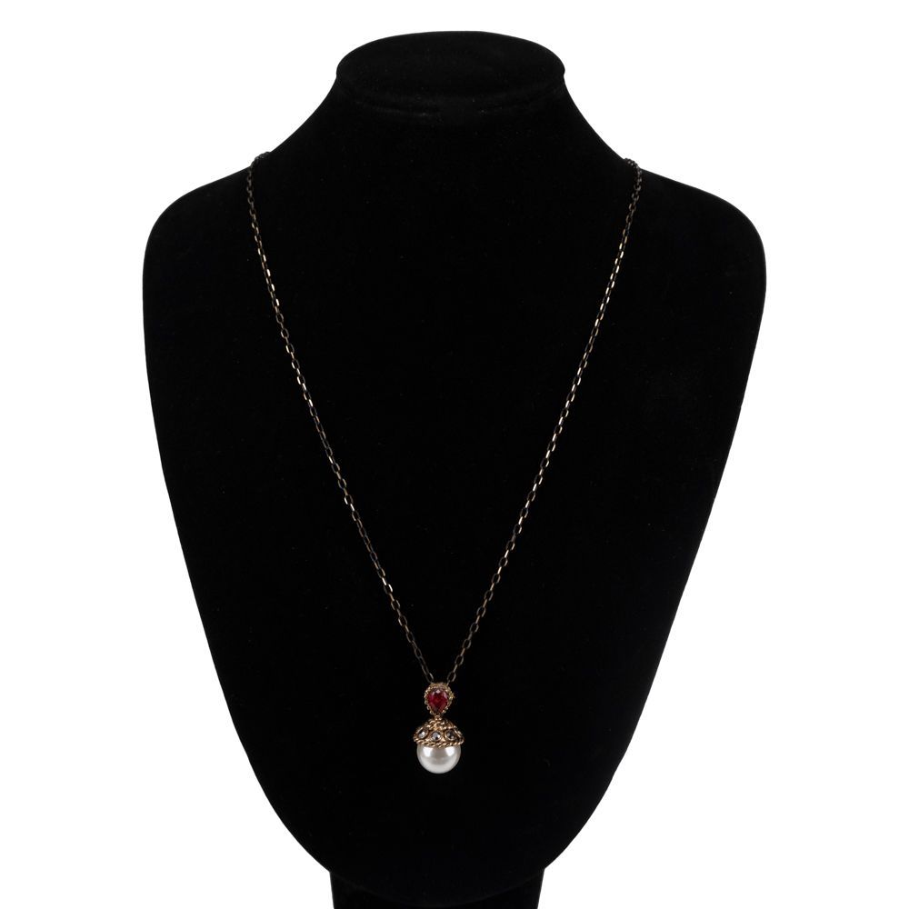 

Колье из бижутерного сплава 56 см OTOKODESIGN 55547, гематит, 55547