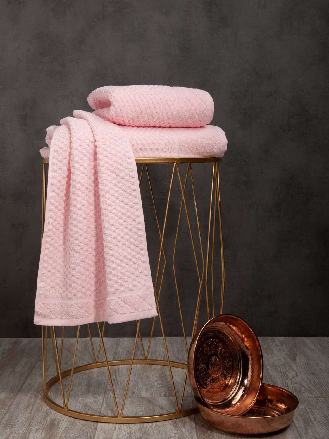 фото Nusa n0000161/розовый полотенце махровое 70х140 "лоренцо", розовый