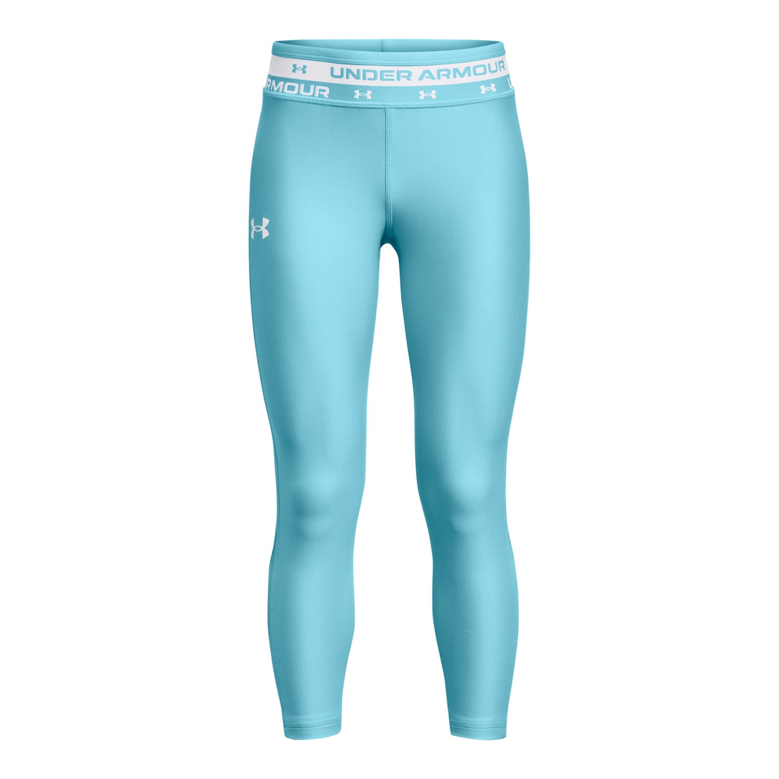 Укороченные леггинсы Under Armour HG Ankle Crop 1361237-914 цв.голубой р. YLG