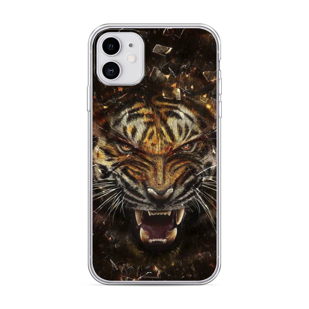 

Чехол Awog для Apple iPhone 11 "Тигр осколки"