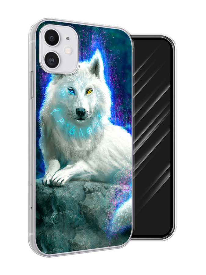

Чехол Awog на Apple iPhone 11 / Айфон 11 "Белоснежный волк", Разноцветный, 12150-2