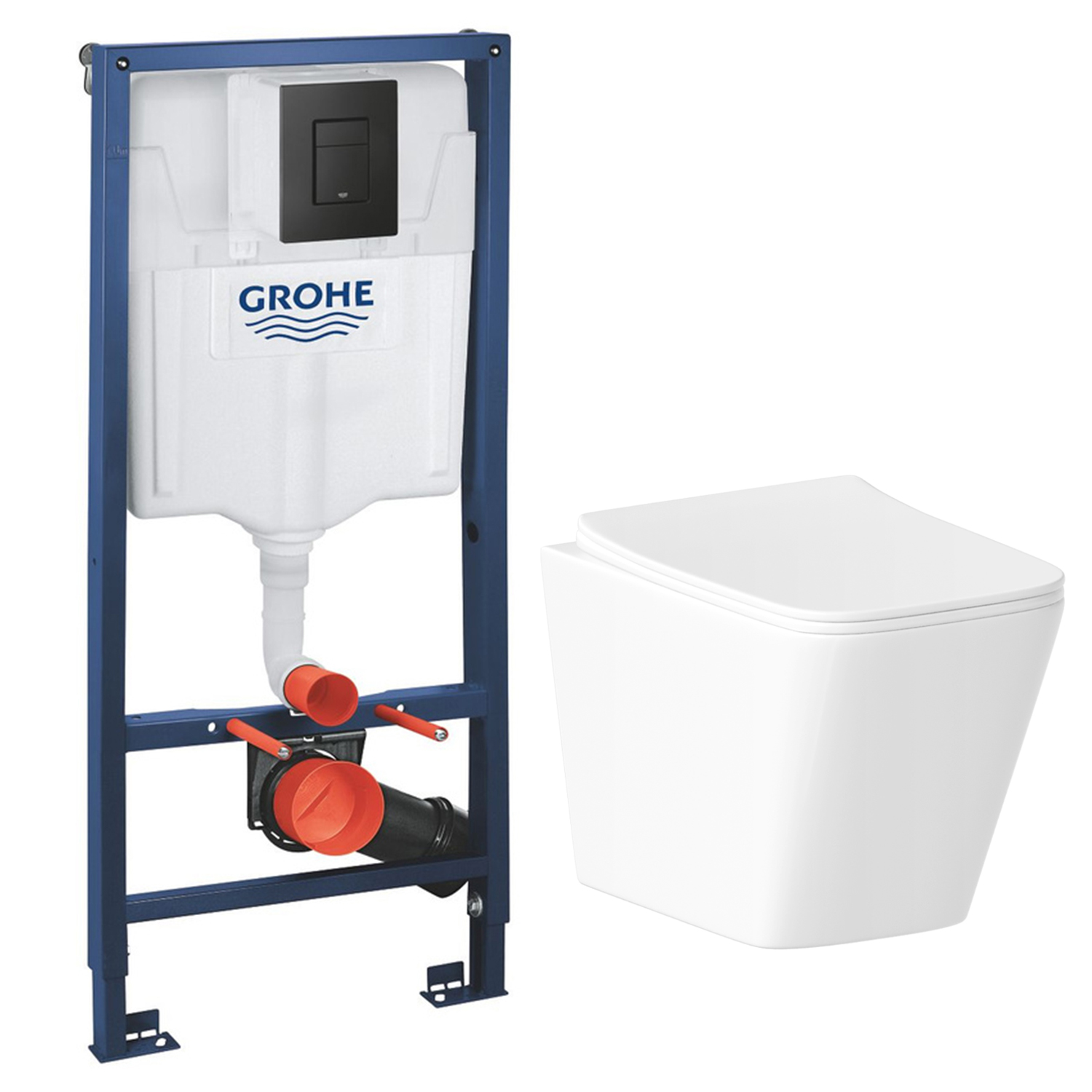 

Комплект инсталляции Grohe с унитазом Helmken 35490301 с кнопкой смыва, set.Grohe.35490301.3